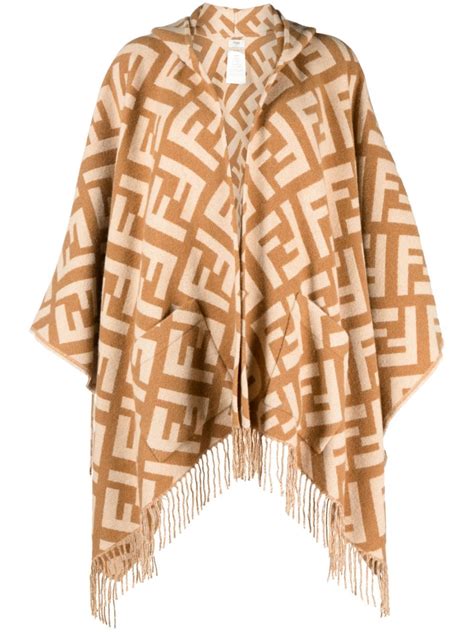 fendi cashmere poncho|Fendi poncho ladies.